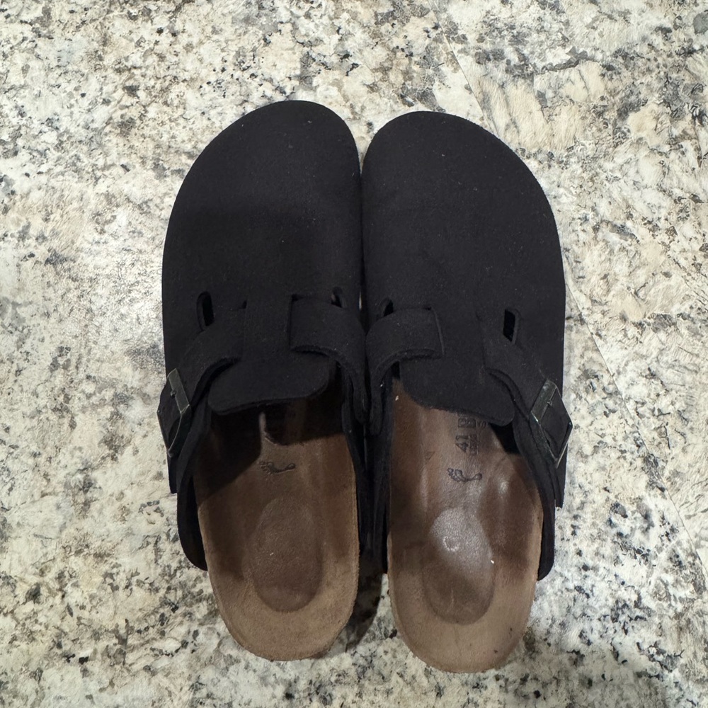 Birkenstock Black Slip-On Clogs